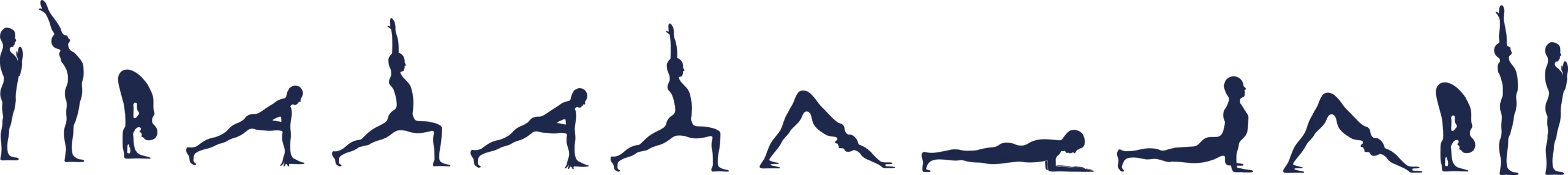 Celá sekvence ásan Babaji Surya Namaskar